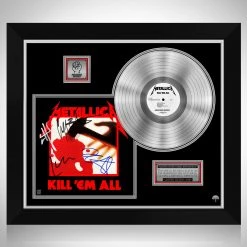 RARE-T Limited Edition Frames Metallica Kill Em All Platinum LP Limited Signature Edition Studio Licensed Custom Frame