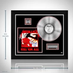 RARE-T Limited Edition Frames Metallica Kill Em All Platinum LP Limited Signature Edition Studio Licensed Custom Frame