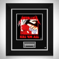 RARE-T Metallica - Kill Em All LP Cover Limited Signature Edition Studio Licensed Custom Frame
