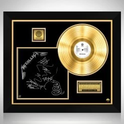 RARE-T Metallica - Black Gold LP Limited Signature Edition Studio Licensed Custom Frame