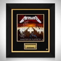 RARE-T Metallica Master Of Puppets LP Cover Limited Signature Edition Studio Licensed Custom Frame
