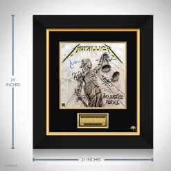 RARE-T Metallica Justice For All LP Cover Limited Signature Edition Studio Licensed Custom Frame Limited Edition Frames