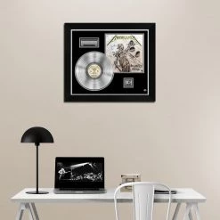 RARE-T Metallica Justice For All Platinum LP Limited Signature Edition Studio Licensed Custom Frame Limited Edition Frames