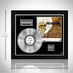 G.R.O. Metallica - One Platinum LP Limited Signature Edition Studio Licensed Custom Frame Limited Edition Frames