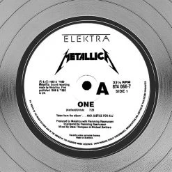 G.R.O. Metallica - One Platinum LP Limited Signature Edition Studio Licensed Custom Frame Limited Edition Frames