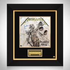 RARE-T Metallica Justice For All LP Cover Limited Signature Edition Studio Licensed Custom Frame Limited Edition Frames