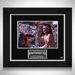 RARE-T Metallica Lars Ulrich Photo Limited Signature Edition Studio Licensed Custom Frame
