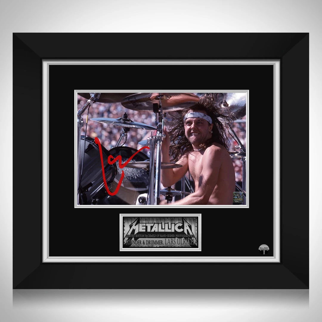 RARE-T Metallica Lars Ulrich Photo Limited Signature Edition Studio Licensed Custom Frame 1 RARE-T Metallica Lars Ulrich Photo Limited Signature Edition Studio Licensed Custom Frame