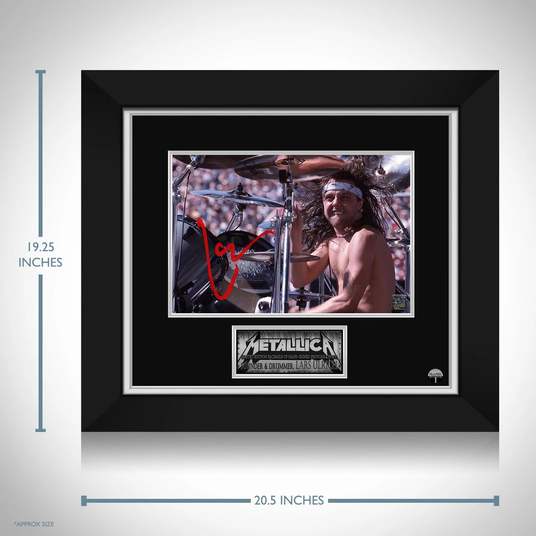 RARE-T Metallica Lars Ulrich Photo Limited Signature Edition Studio Licensed Custom Frame 3 RARE-T Metallica Lars Ulrich Photo Limited Signature Edition Studio Licensed Custom Frame