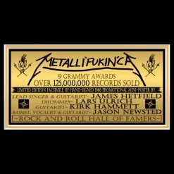 RARE-T Limited Edition Frames Metallica Master Of Puppets Limited Signature Edition Studio Licensed Movie Mini Poster Custom Frame
