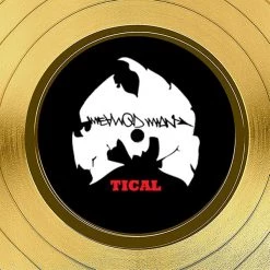 RARE-T Method Man Tical Gold LP Limited Signature Edition Studio Licensed Custom Frame Limited Edition Frames