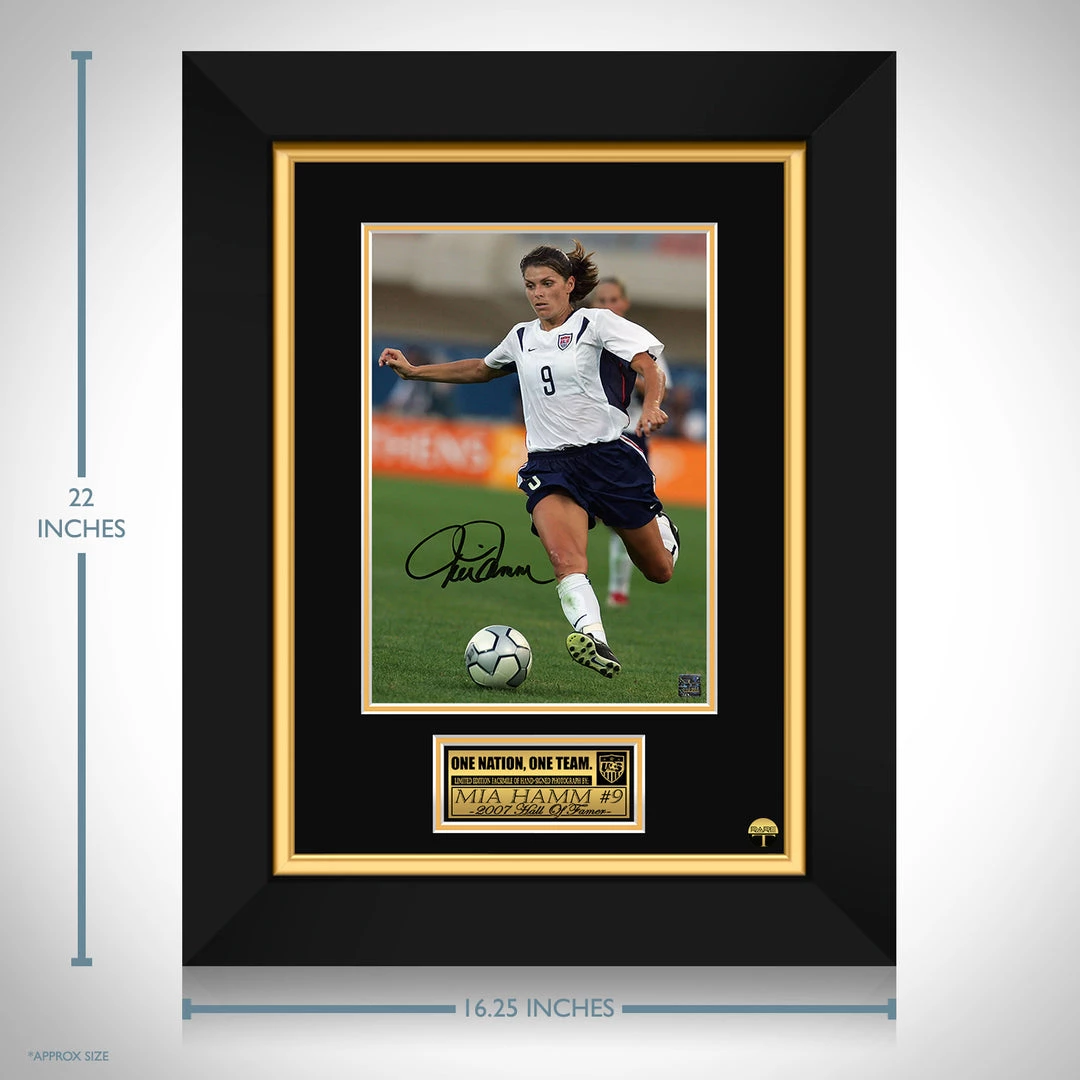 RARE-T USA National Team - Mia Hamm Photo Limited Signature Edition Studio Licensed Custom Frame Sports Memorabilia 3 RARE-T USA National Team - Mia Hamm Photo Limited Signature Edition Studio Licensed Custom Frame Sports Memorabilia