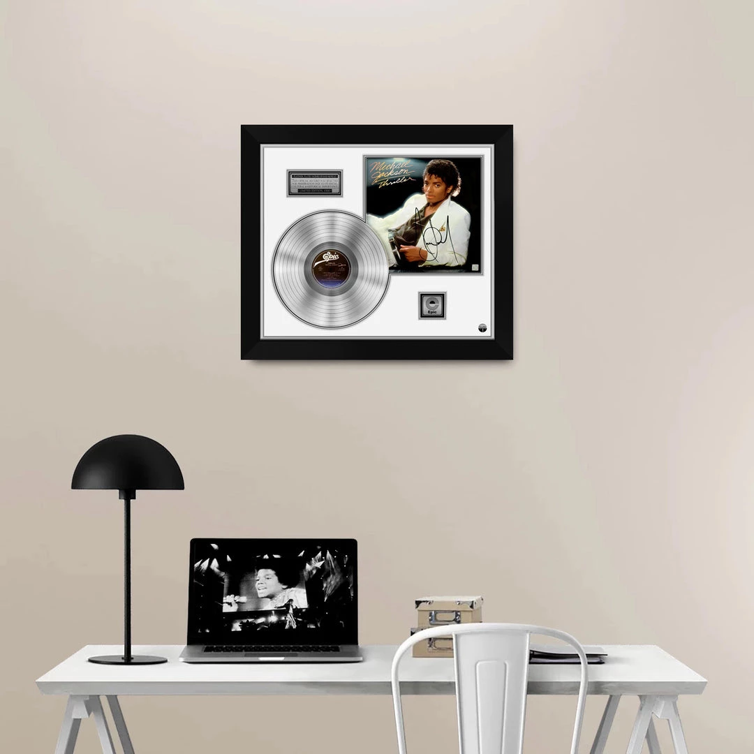 RARE-T Michael Jackson Thriller Platinum LP Limited Signature Edition Studio Licensed Custom Frame 5 RARE-T Michael Jackson Thriller Platinum LP Limited Signature Edition Studio Licensed Custom Frame