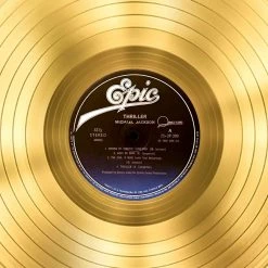 RARE-T Michael Jackson Thriller Gold LP Limited Signature Edition Studio Licensed Custom Frame Limited Edition Frames 12 RARE-T Michael Jackson Thriller Gold LP Limited Signature Edition Studio Licensed Custom Frame Limited Edition Frames