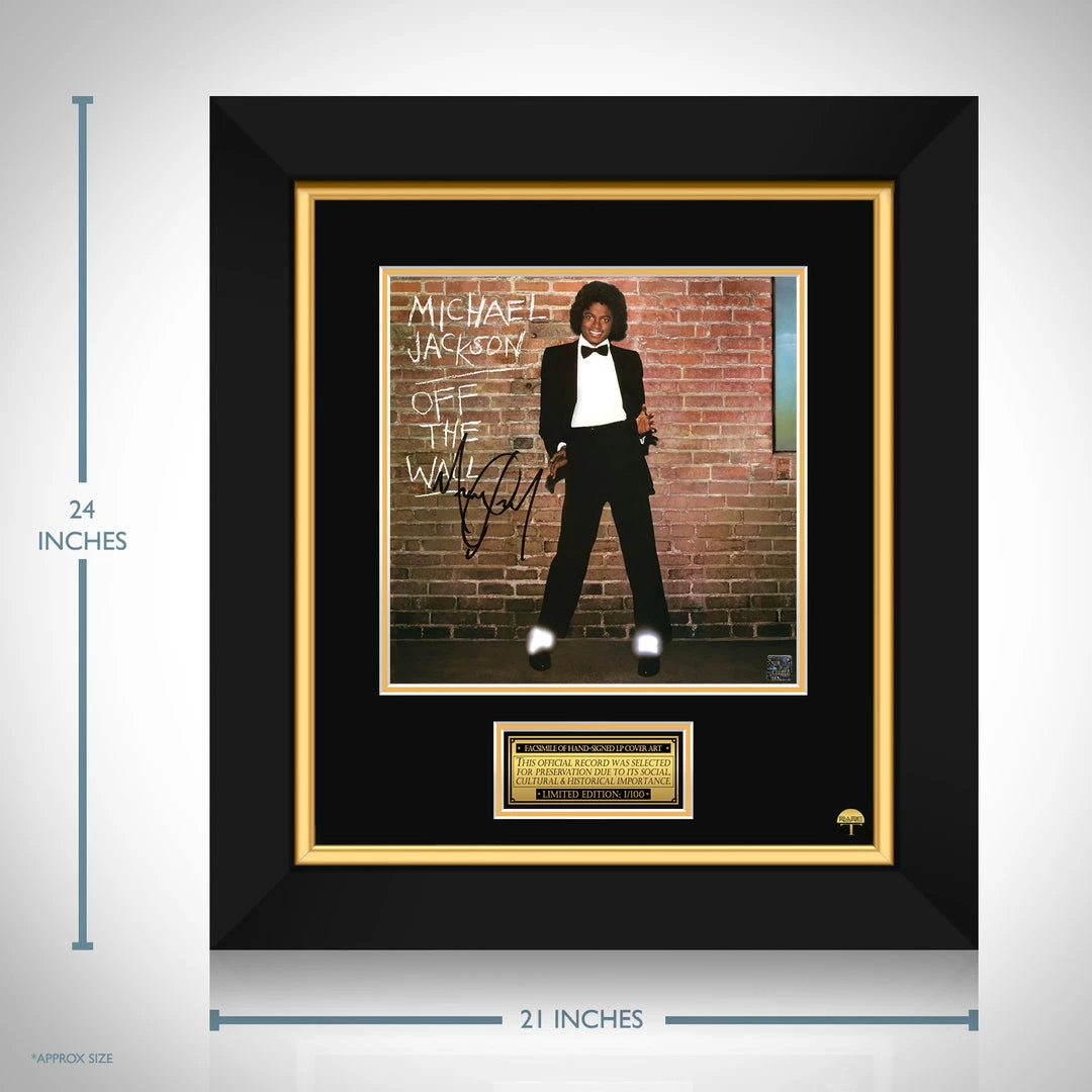 RARE-T Michael Jackson - Off The Wall LP Cover Limited Signature Edition Studio Licensed Custom Frame Limited Edition Frames 3 RARE-T Michael Jackson - Off The Wall LP Cover Limited Signature Edition Studio Licensed Custom Frame Limited Edition Frames