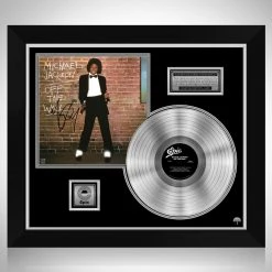 RARE-T Michael Jackson - Off The Wall Platinum LP Limited Signature Edition Studio Licensed Custom Frame Limited Edition Frames