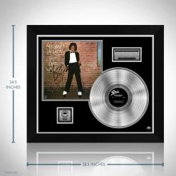 RARE-T Michael Jackson - Off The Wall Platinum LP Limited Signature Edition Studio Licensed Custom Frame Limited Edition Frames