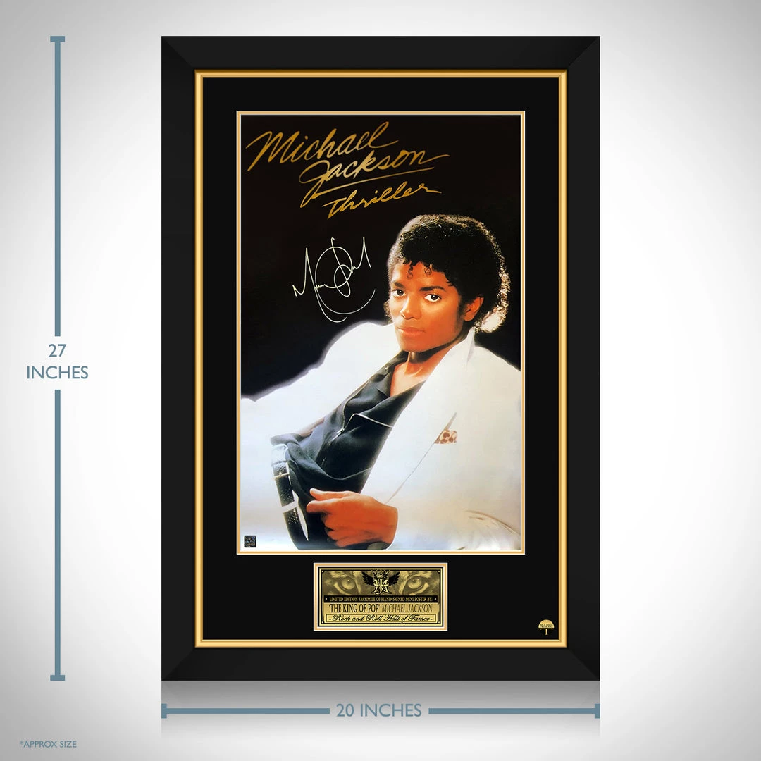 RARE-T Limited Edition Frames Michael Jackson Limited Signature Edition Studio Licensed Movie Mini Poster Custom Frame 3 RARE-T Limited Edition Frames Michael Jackson Limited Signature Edition Studio Licensed Movie Mini Poster Custom Frame