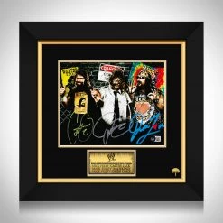PPC WWF - Cactus Jack, Mankind, Dude Love - Beckett Certified Hand-Signed Promotional Image By Mick Foley Custom Frame
