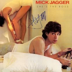 RARE-T Mick Jagger She's The Boss Gold LP Limited Signature Edition Studio Licensed Custom Frame