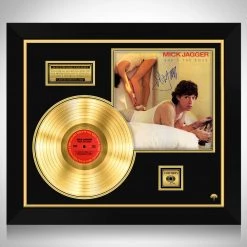 RARE-T Mick Jagger She's The Boss Gold LP Limited Signature Edition Studio Licensed Custom Frame