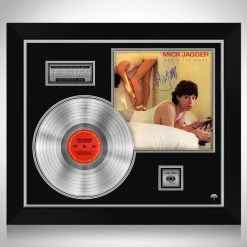 Rare-T Mick Jagger She's The Boss Limited Signature Edition Studio Licensed Platinum LP Custom Frame Limited Edition Frames