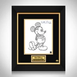 RARE-T Mickey Mouse Walt Disney Sketch Photo Limited Signature Edition Studio Licensed Custom Frame
