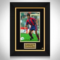 RARE-T Sports Memorabilia FC Barcelona Miguel Angel Nadal Homar Photo Limited Signature Edition Studio Licensed Custom Frame