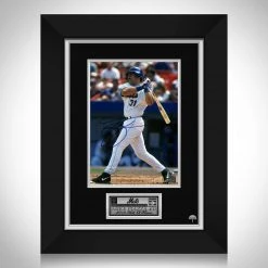 RARE-T Sports Memorabilia New York Mets - Mike Piazza Photo Limited Signature Edition Studio Licensed Custom Frame