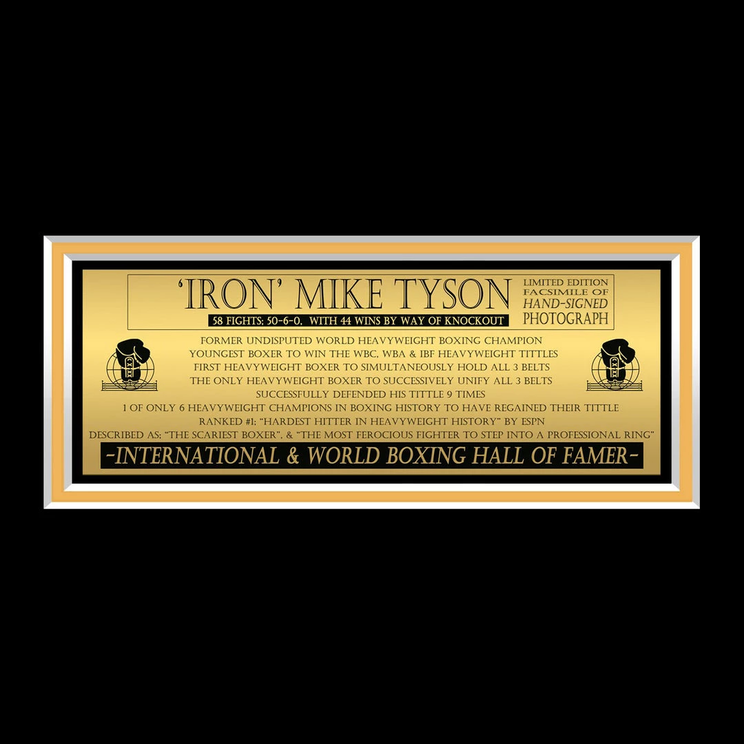 RARE-T Mike Tyson Baddest Man On The Planet Photo Limited Signature Edition Licensed Custom Frame 5 RARE-T Mike Tyson Baddest Man On The Planet Photo Limited Signature Edition Licensed Custom Frame