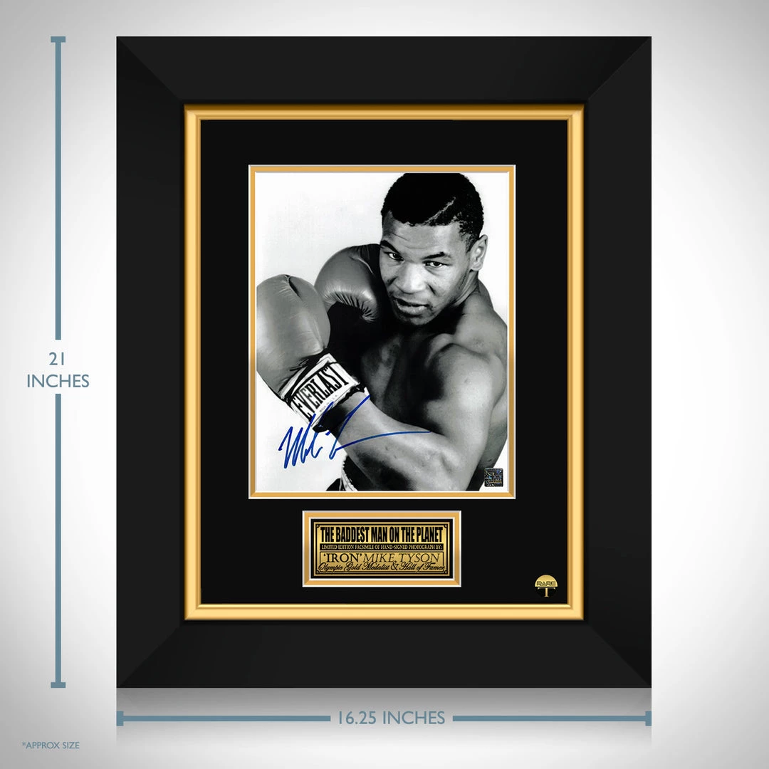 RARE-T Mike Tyson Limited Signature Edition Studio Licensed Photo Custom Frame 3 RARE-T Mike Tyson Limited Signature Edition Studio Licensed Photo Custom Frame