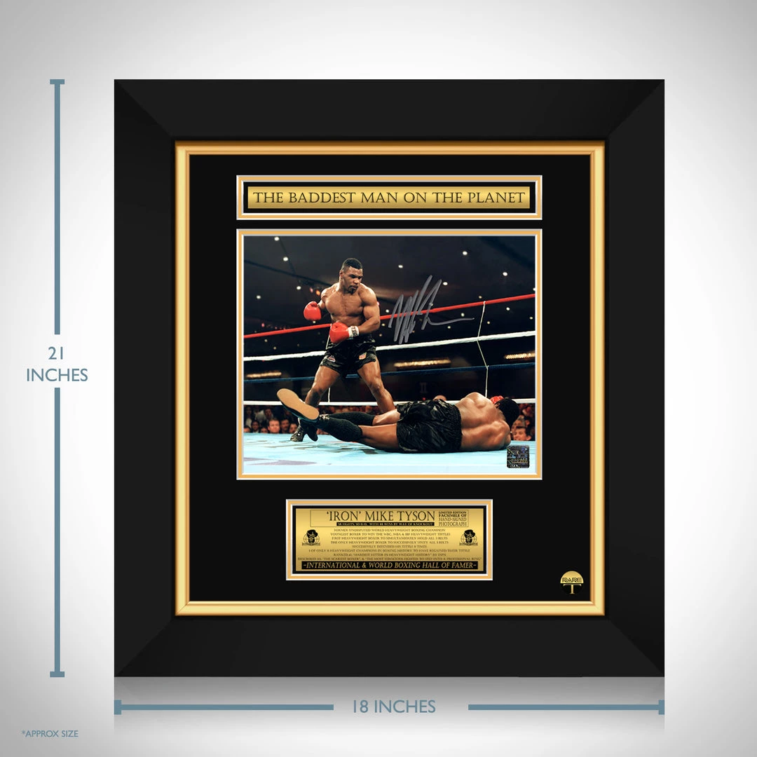 RARE-T Mike Tyson Baddest Man On The Planet Photo Limited Signature Edition Licensed Custom Frame 4 RARE-T Mike Tyson Baddest Man On The Planet Photo Limited Signature Edition Licensed Custom Frame