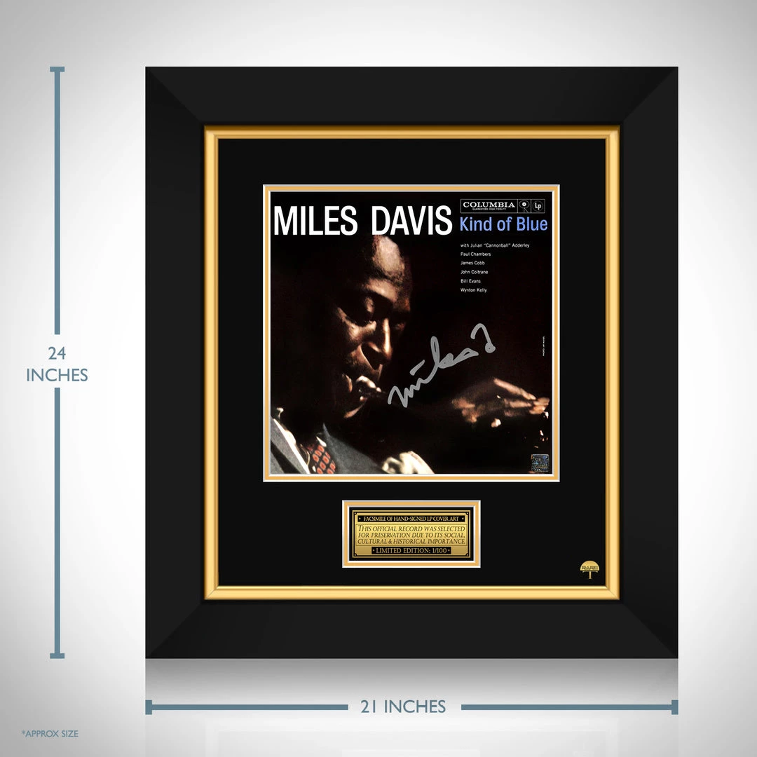 RARE-T Miles Davis Kind Of Blue LP Cover Limited Signature Edition Studio Licensed Custom Frame Limited Edition Frames 4 RARE-T Miles Davis Kind Of Blue LP Cover Limited Signature Edition Studio Licensed Custom Frame Limited Edition Frames