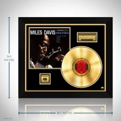 RARE-T Miles Davis Kind Of Blue Gold LP Limited Signature Edition Studio Licensed Custom Frame Limited Edition Frames