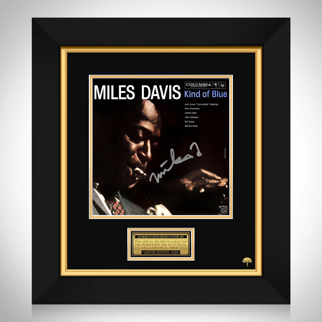 RARE-T Miles Davis Kind Of Blue LP Cover Limited Signature Edition Studio Licensed Custom Frame Limited Edition Frames 1 RARE-T Miles Davis Kind Of Blue LP Cover Limited Signature Edition Studio Licensed Custom Frame Limited Edition Frames
