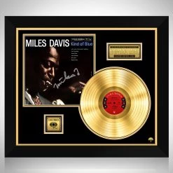 RARE-T Miles Davis Kind Of Blue Gold LP Limited Signature Edition Studio Licensed Custom Frame Limited Edition Frames