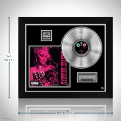 RARE-T Limited Edition Frames Miley Cyrus - Plastic Hearts Platinum LP Limited Signature Edition Studio Licensed Custom Frame
