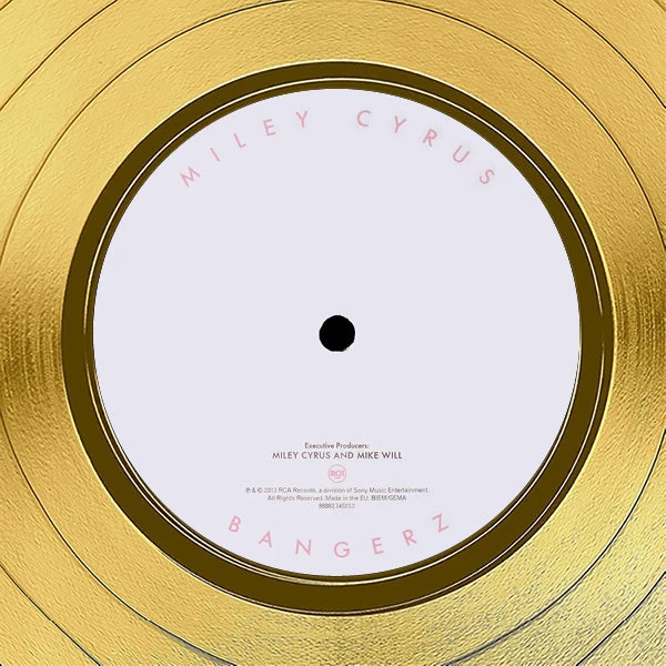 RARE-T Miley Cyrus Bangerz Gold LP Limited Signature Edition Studio Licensed Custom Frame 3 RARE-T Miley Cyrus Bangerz Gold LP Limited Signature Edition Studio Licensed Custom Frame