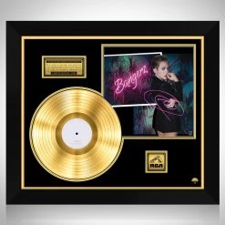 RARE-T Miley Cyrus Bangerz Gold LP Limited Signature Edition Studio Licensed Custom Frame