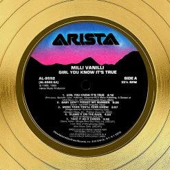 RARE-T Limited Edition Frames Milli Vanilli - Girl You Know It's True Gold LP Limited Signature Edition Studio Licensed Custom Frame