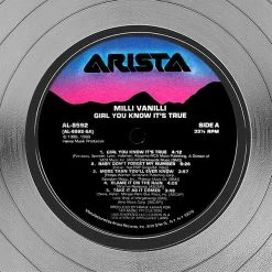 RARE-T Milli Vanilli - Girl You Know It's True Platinum LP Limited Signature Edition Studio Licensed Custom Frame