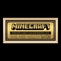 RARE-T Limited Edition Frames Minecraft Promotional Art Photo Limited Signature Edition Studio Licensed Custom Frame