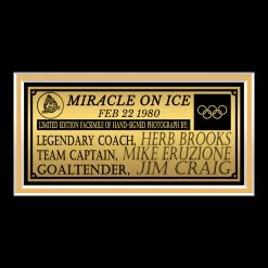 RARE-T Sports Memorabilia Miracle On Ice - 1980 Lake Placid Olympics Photo Limited Signature Edition Studio Licensed Custom Frame