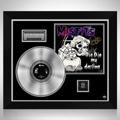 RARE-T The Misfits - Die Die My Darling Platinum LP Limited Signature Edition Studio Licensed Custom Frame