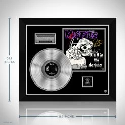 RARE-T The Misfits - Die Die My Darling Platinum LP Limited Signature Edition Studio Licensed Custom Frame