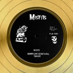 RARE-T The Misfits - Die Die My Darling Gold LP Limited Signature Edition Studio Licensed Custom Frame