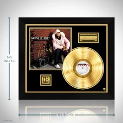 RARE-T Missy Elliott - Under Construction Gold LP Limited Signature Edition Studio Licensed Custom Frame