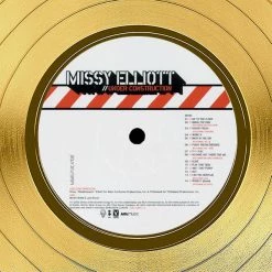 RARE-T Missy Elliott - Under Construction Gold LP Limited Signature Edition Studio Licensed Custom Frame