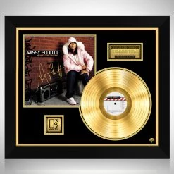 RARE-T Missy Elliott - Under Construction Gold LP Limited Signature Edition Studio Licensed Custom Frame