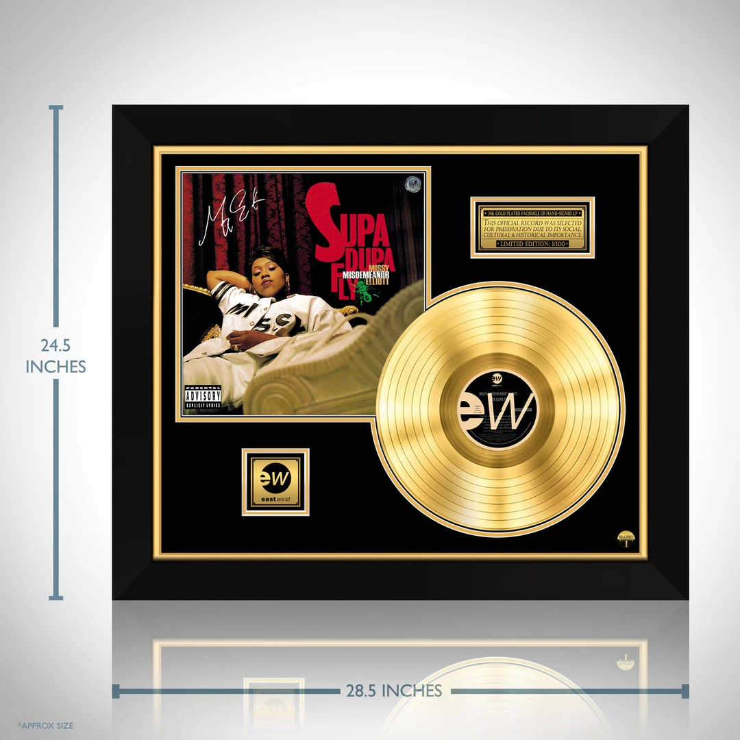 RARE-T Missy Elliot - Supa Dupa Fly Gold LP Limited Signature Edition Studio Licensed Custom Frame 3 RARE-T Missy Elliot - Supa Dupa Fly Gold LP Limited Signature Edition Studio Licensed Custom Frame